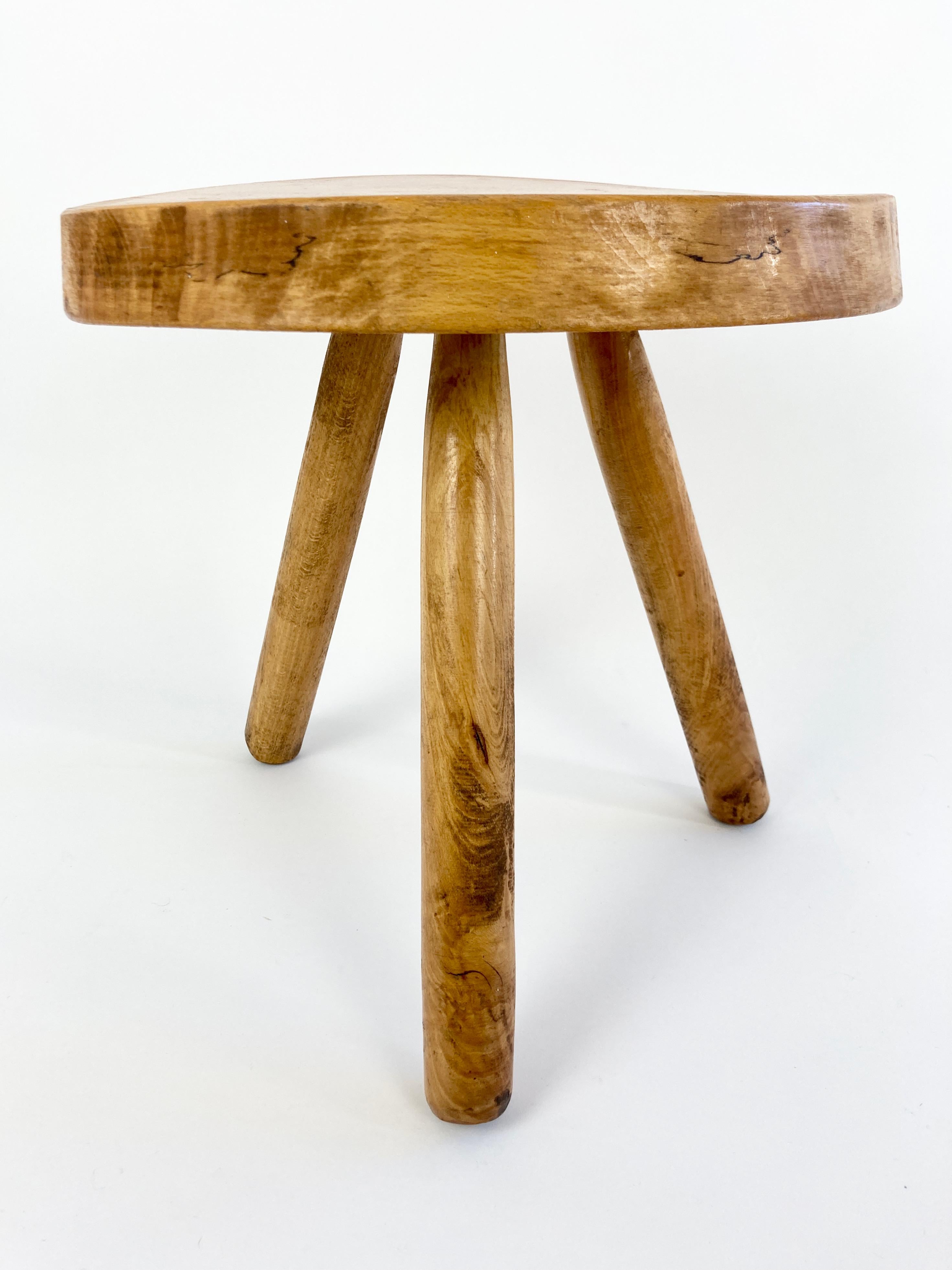Vintage Rustic primitive stool from Ireland 4