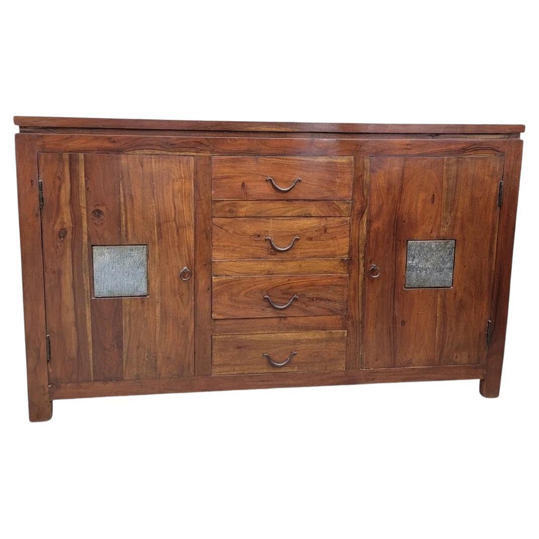 Buffet vintage rustique en bois de barnum récupéré