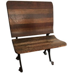 Vintage Rustic  School House Bench