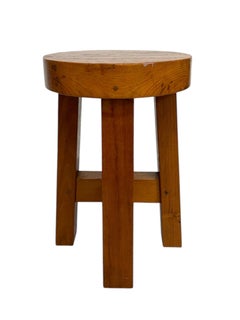 Sgabello rustico d'epoca di David Smith & Co.