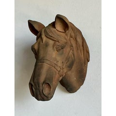 Vintage Rustic Terracotta Horse Head