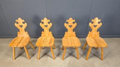 Chaises tiroirs rustiques vintage, 1960s