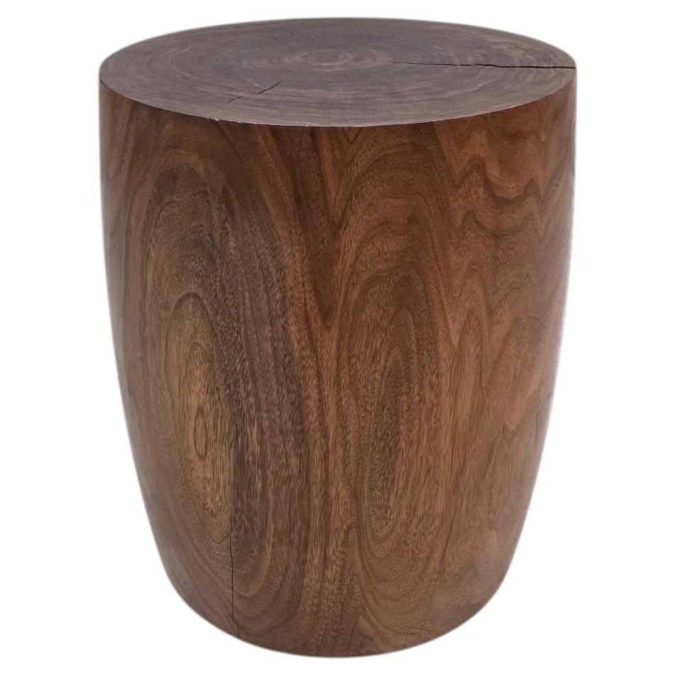 Vintage Rustic Tree Trunk Pedestal/Side Table For Sale