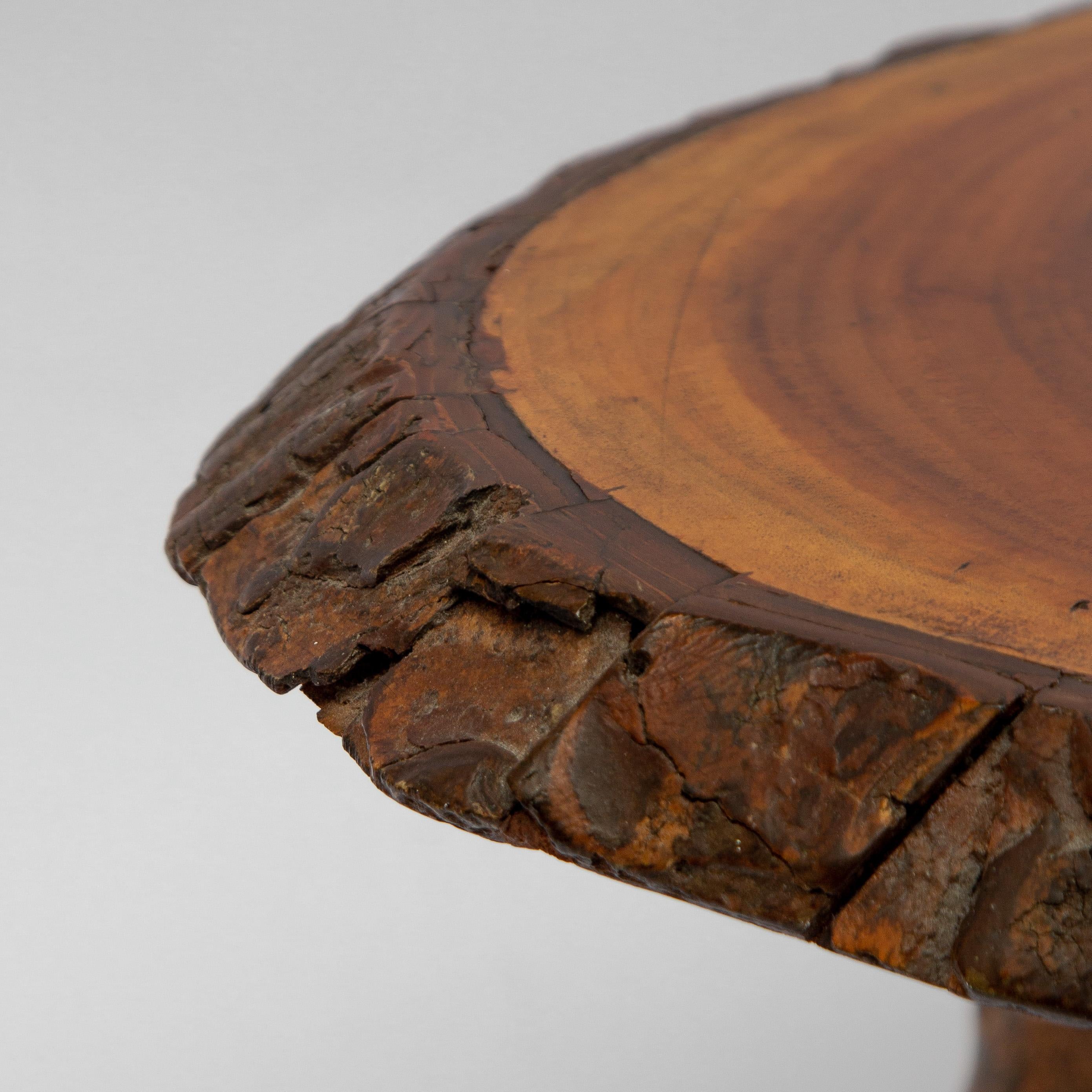 rustic walnut coffee table