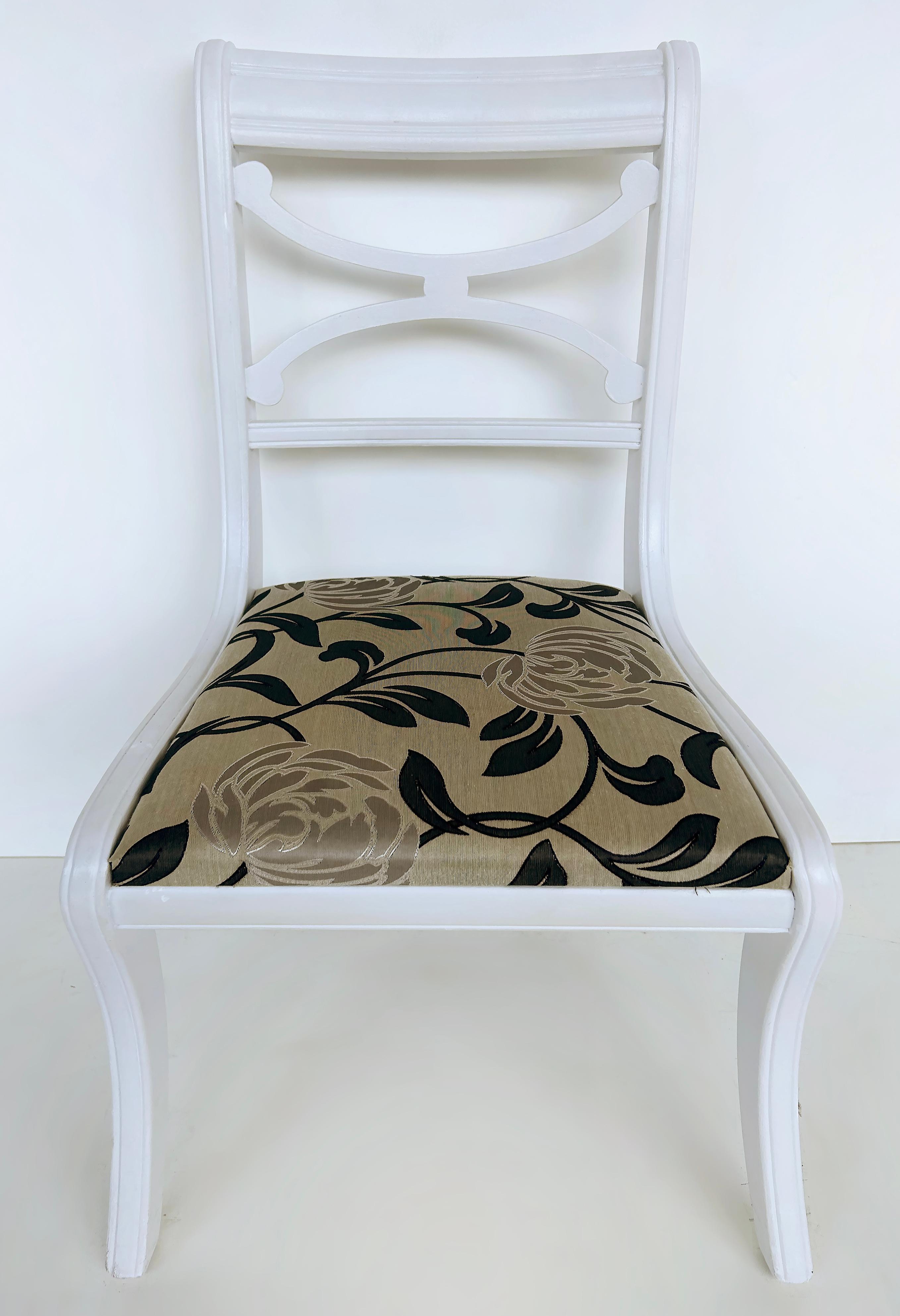 Vintage RWAY Furniture Company Painted Dining Chairs, Set of 6 For Sale 5