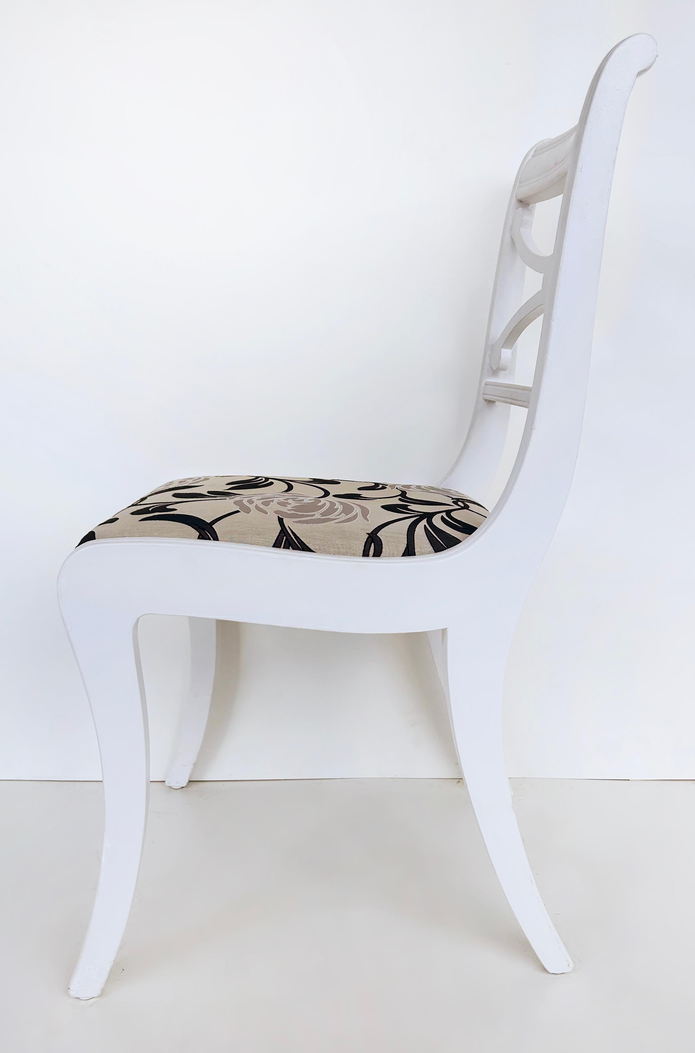 Vintage RWAY Furniture Company Painted Dining Chairs, Set of 6 For Sale 6