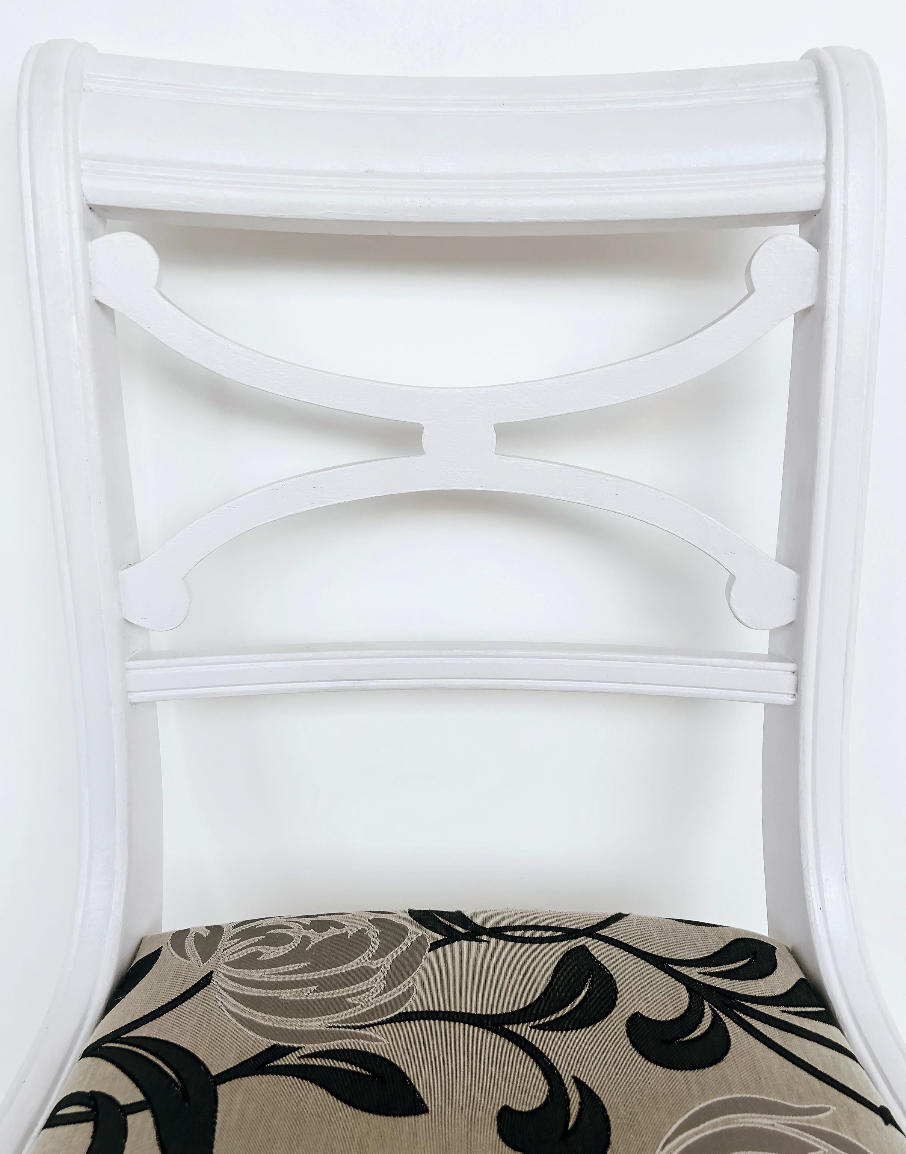 Vintage RWAY Furniture Company Painted Dining Chairs, Set of 6 For Sale 7