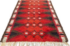 Rya Rug Abstract Design, 1950-1970
