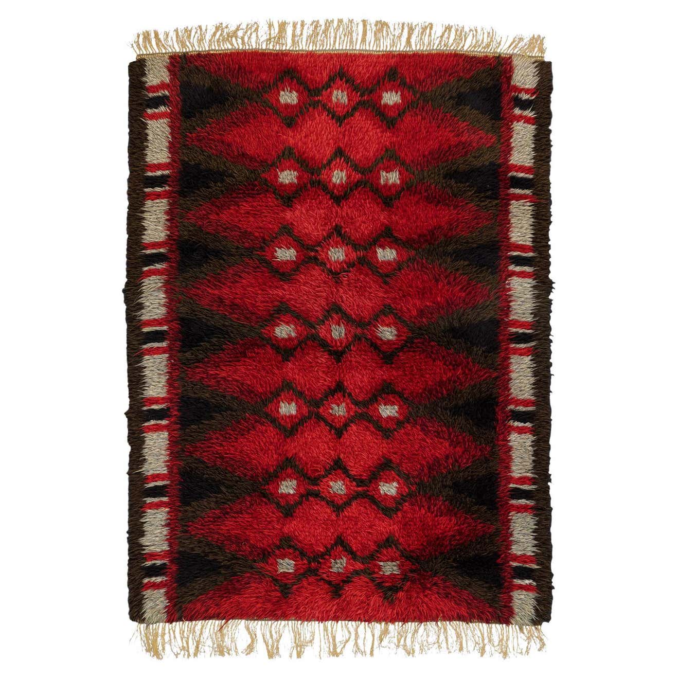 Rya Rug Abstract Design, 1950-1970 For Sale at 1stDibs
