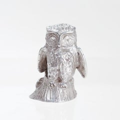 Vintage S. Kirk & Son Sterling Silver Miniature Owl Figurine