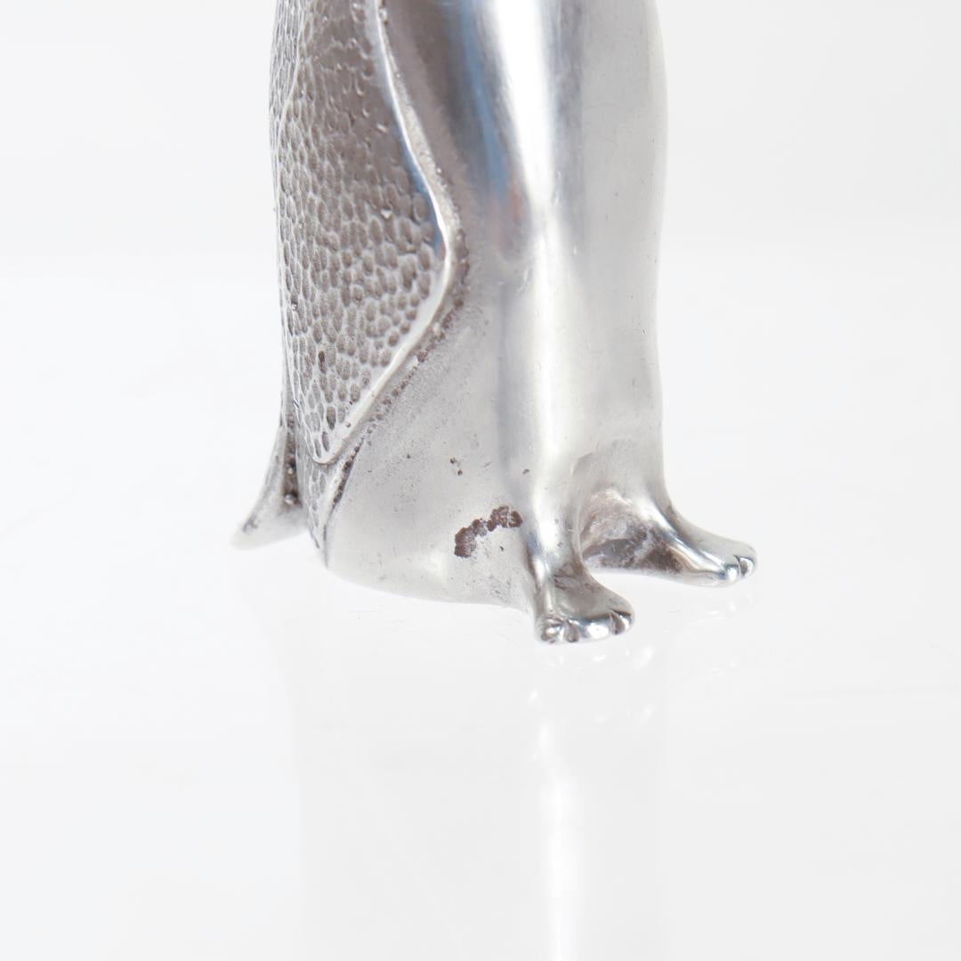 Vintage S. Kirk & Son Sterling Silver Miniature Penguin Figurine For Sale 5
