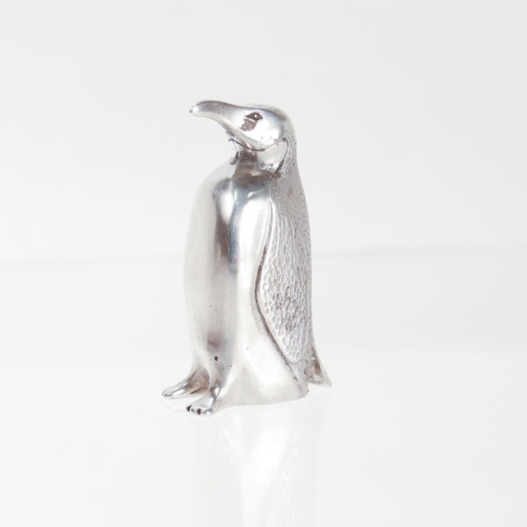 Vintage S. Kirk & Son Sterling Silber Miniatur Pinguin Figur im Zustand „Gut“ im Angebot in Philadelphia, PA