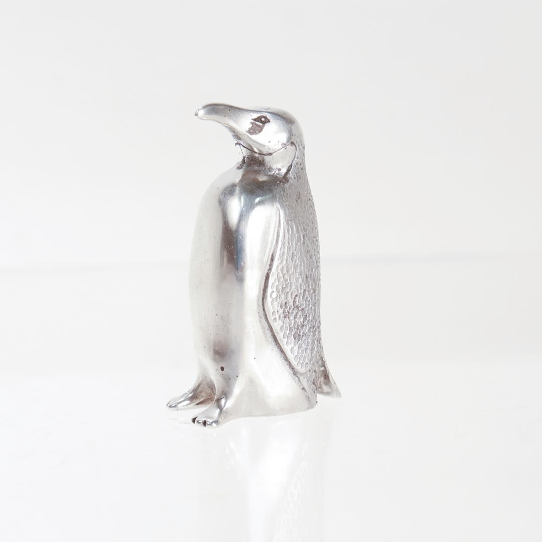 Vintage S. Kirk & Son Sterling Silber Miniatur Pinguin Figur im Zustand „Gut“ in Philadelphia, PA