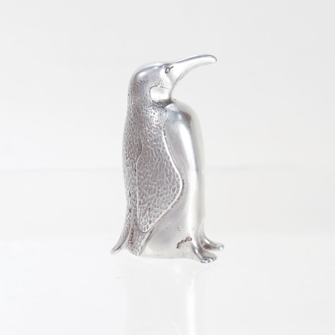 Vintage S. Kirk & Son Sterling Silber Miniatur Pinguin Figur im Angebot 3