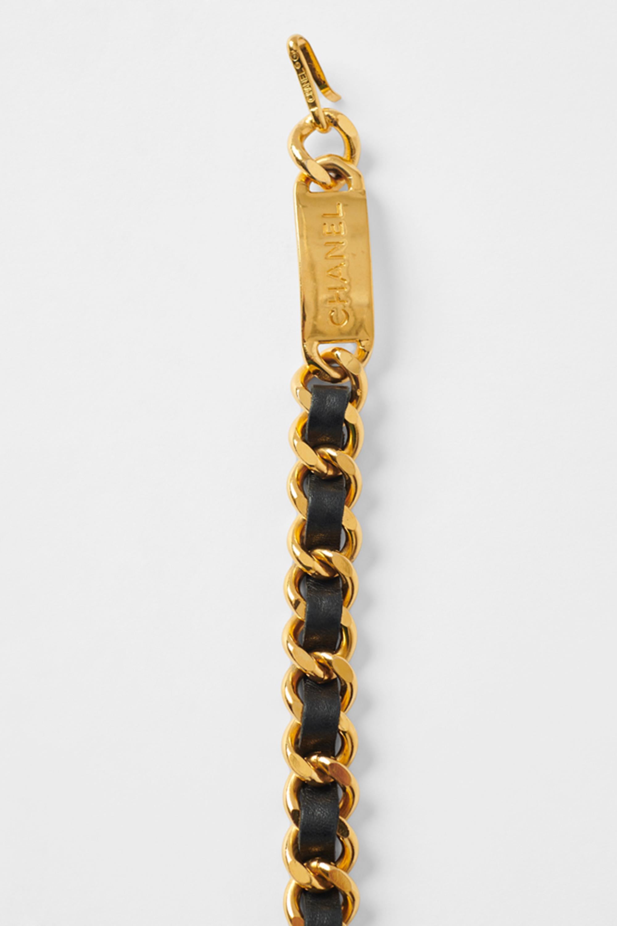 Women's or Men's Vintage S/S 1988 Gold Chanel Belt