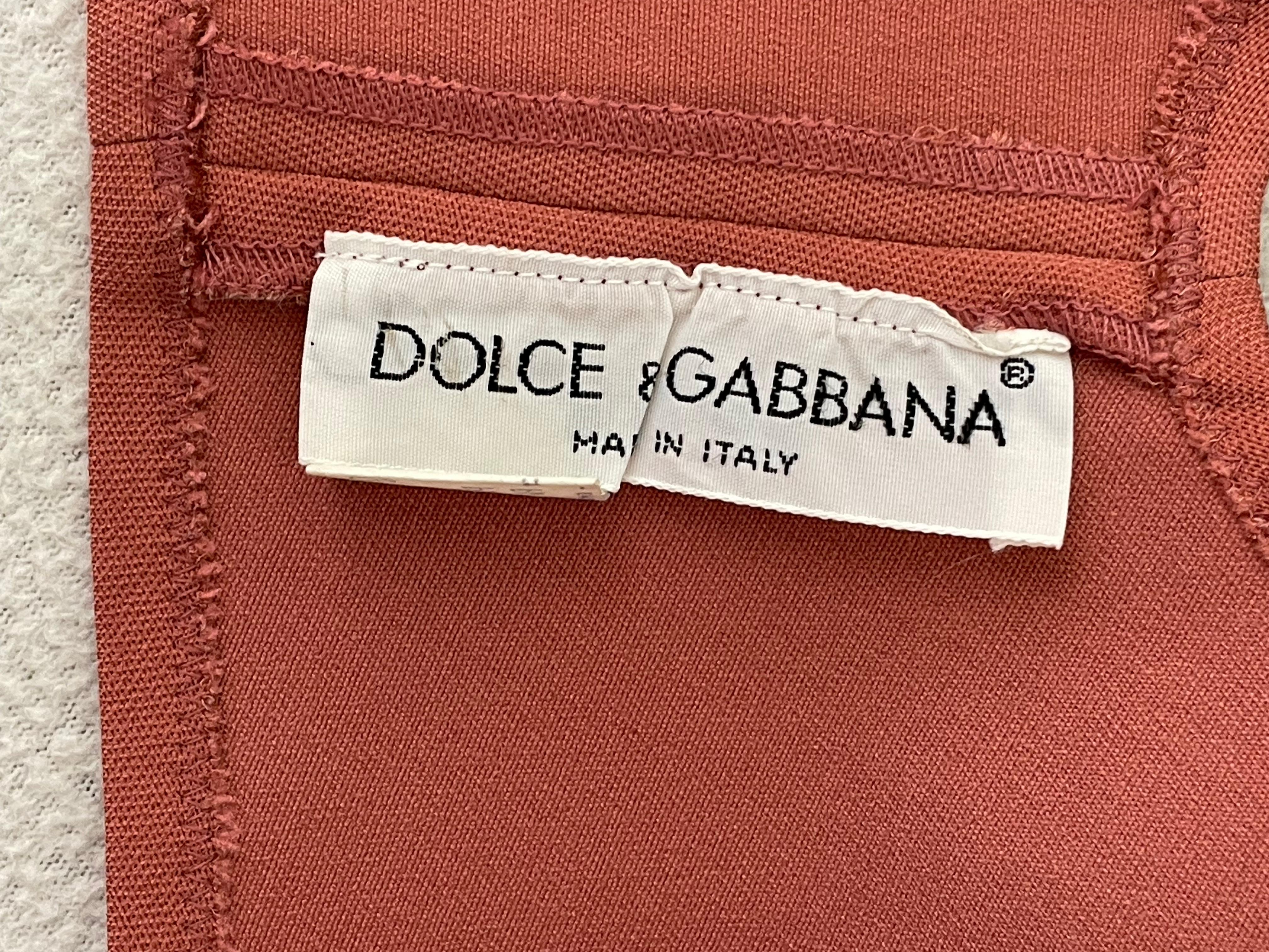 Women's Vintage S/S 1991 Dolce & Gabbana Pin-Up Crop Top & High Waist Bodycon Skirt Set