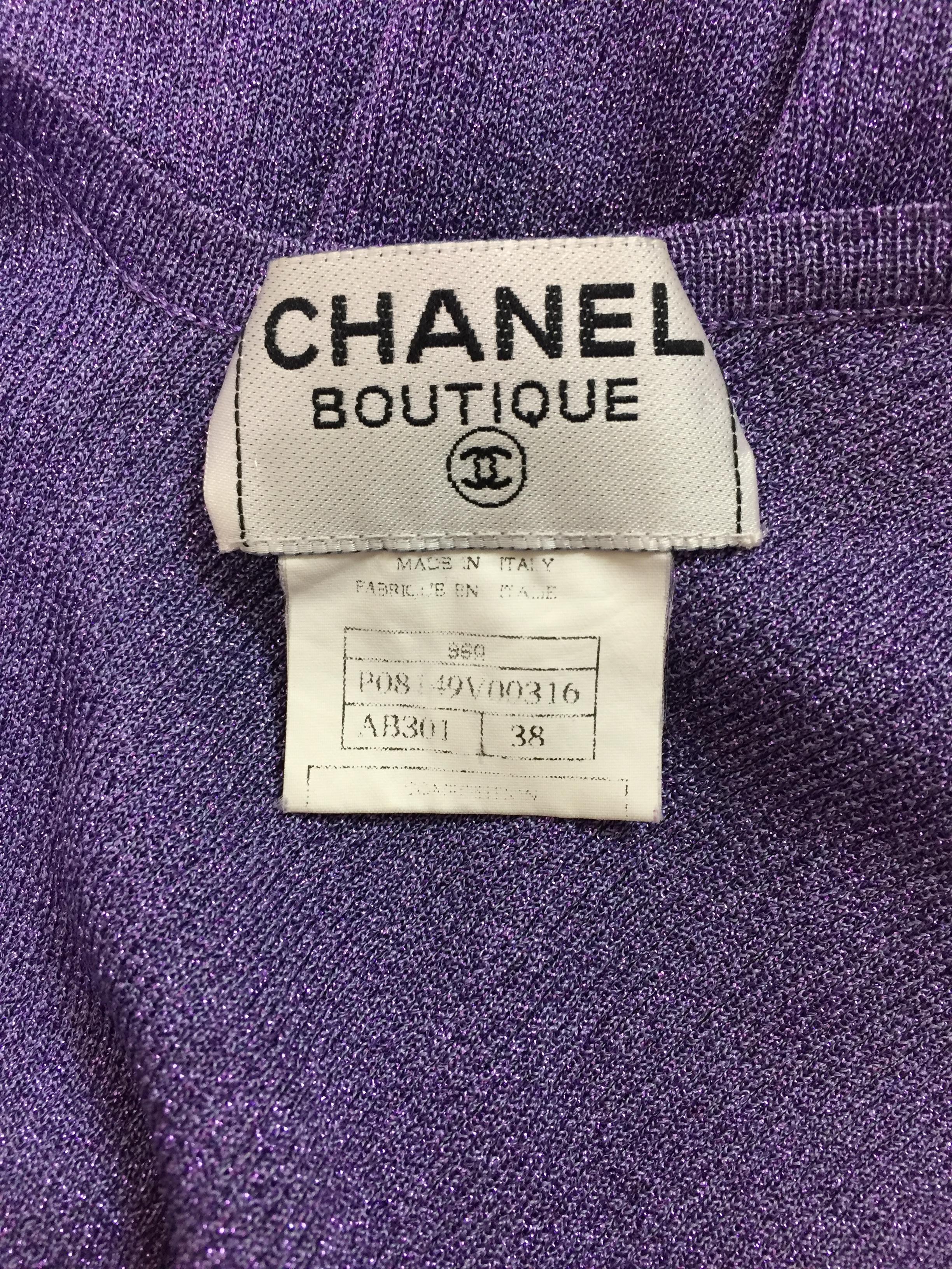 vintage purple chanel dress