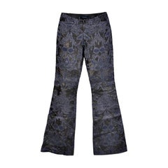 VINTAGE S/S 2000 TOM FORD for GUCCI EMBROIDERED LEATHER PANTS for MEN