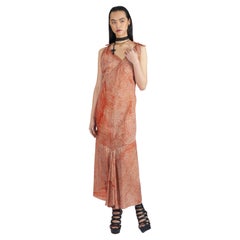 Vestido de seda vintage S/S 2001 Constellation