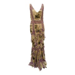 Vintage S/S 2002 John Galliano for Christian Dior "Voyage" Silk Dress