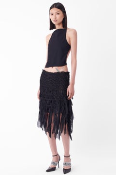 Vintage S/S 2002 Runway Black Mombasa Safari Skirt