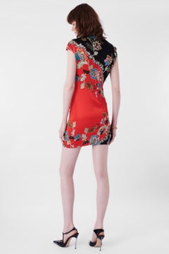 Vintage Roberto Cavalli S/S 2003 Runway Chinoiserie Print Mini Dress