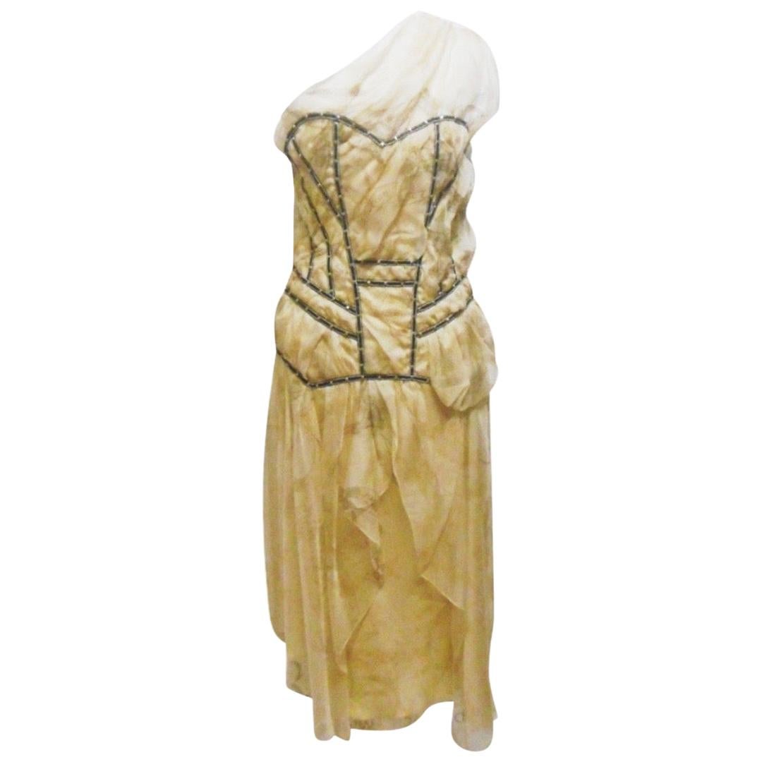 Vintage S/S 2006 John Galliano for Christian Dior Silk Dress