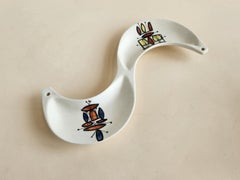 Roger Capron - Vintage S-shaped Ceramic Serving Platter