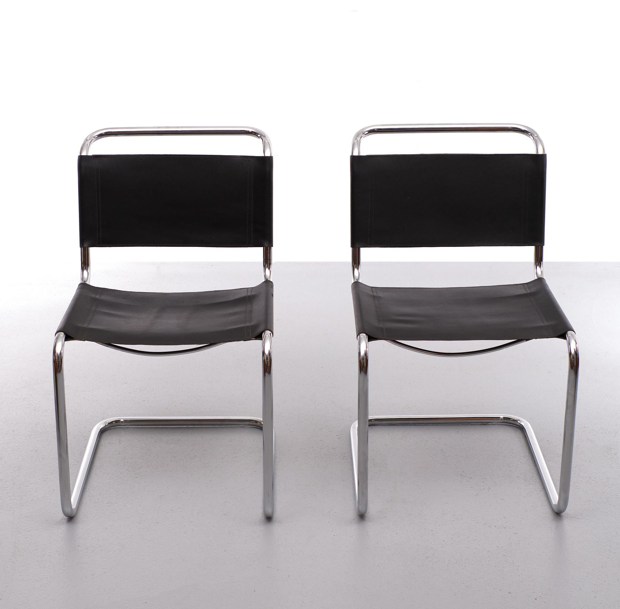 Bauhaus Vintage S33 Mart Stam Cantilever Chairs 1970s