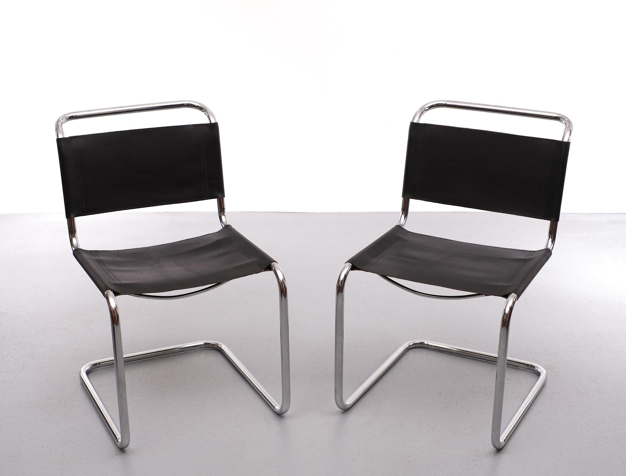 German Vintage S33 Mart Stam Cantilever Chairs 1970s