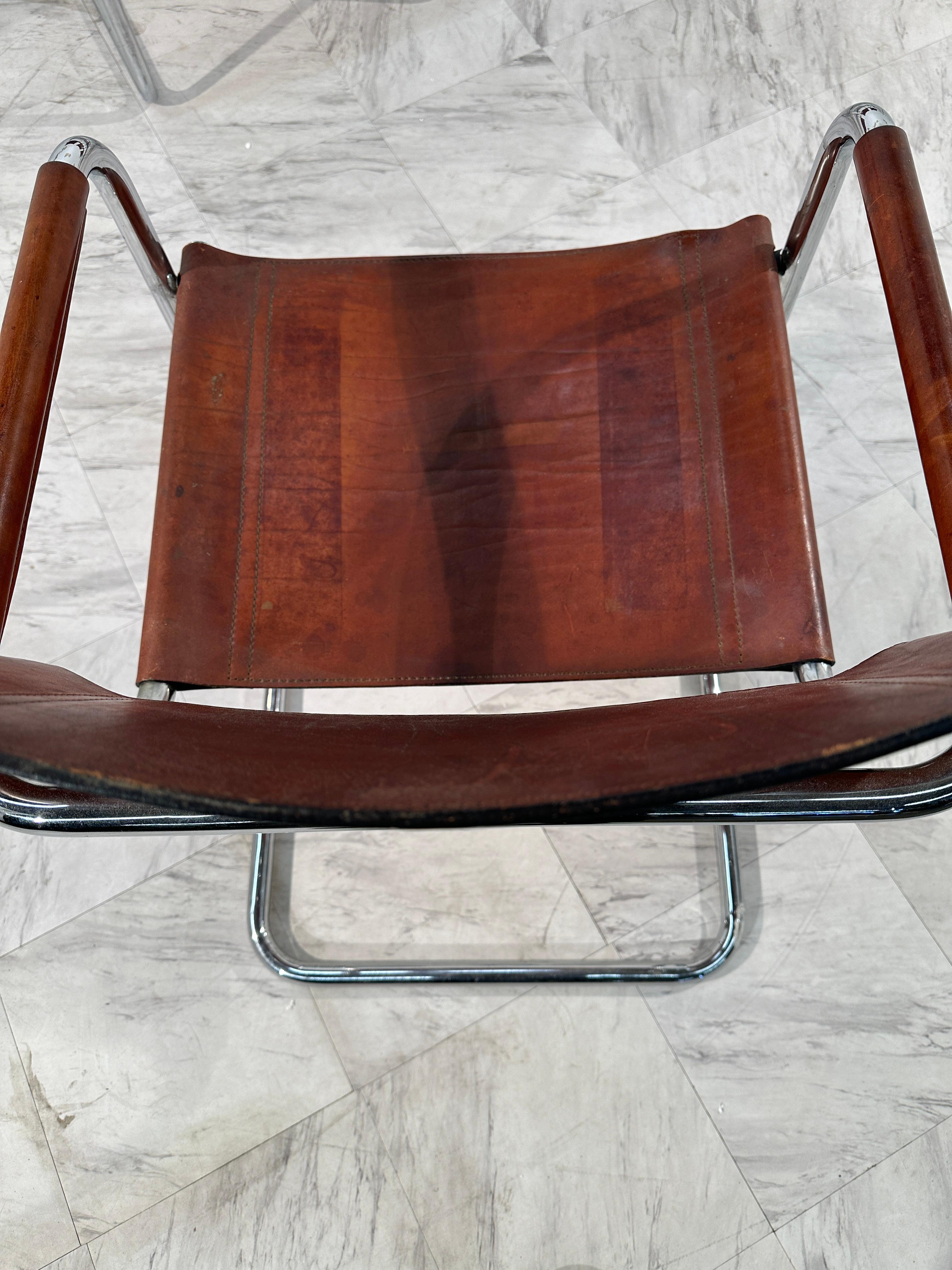 Vintage S34 Armchairs by Mart Stam & Marcel Breuer for Thonet, 1950s In Good Condition For Sale In Los Angeles, CA