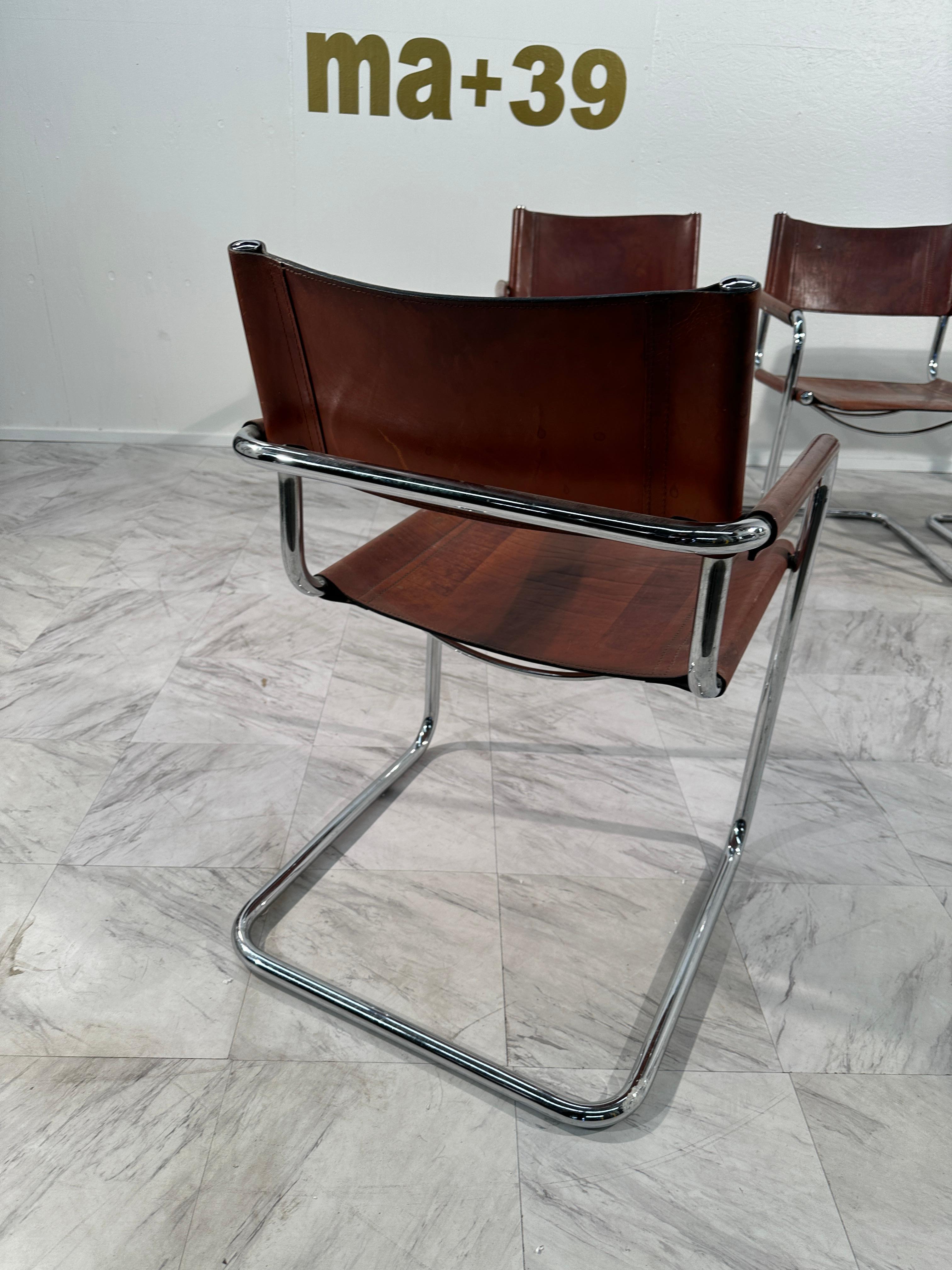Mid-20th Century Vintage S34 Armchairs by Mart Stam & Marcel Breuer for Thonet, 1950s For Sale