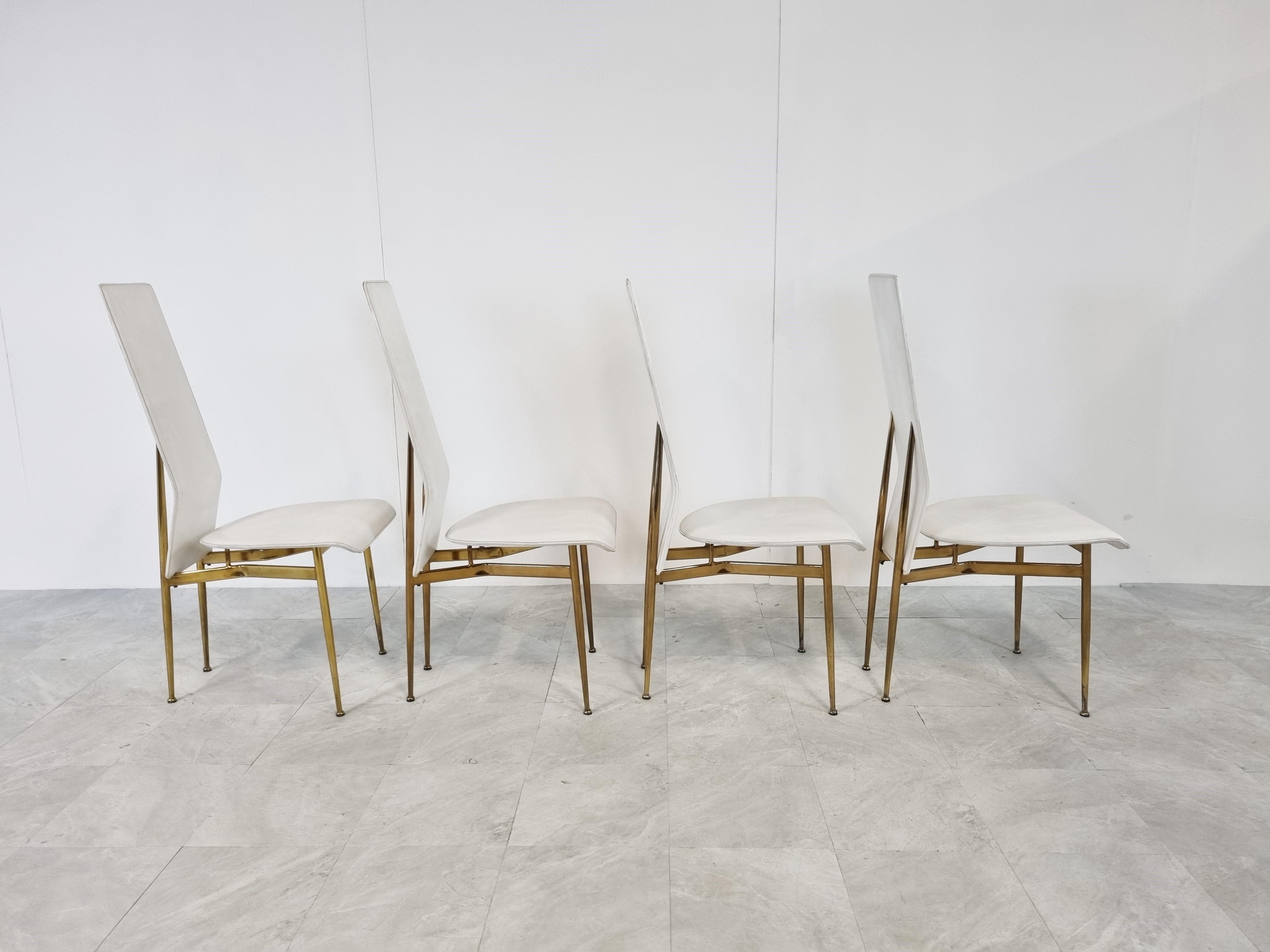 Late 20th Century Vintage S44 Dining Chairs by Giancarlo Vegni for Fasem, Set of 4, 1980s