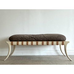 Vintage Saber Leg Bench