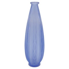 Vintage Sabino Art Deco Violet Art Glass Vase, Chainettes, France, 1931