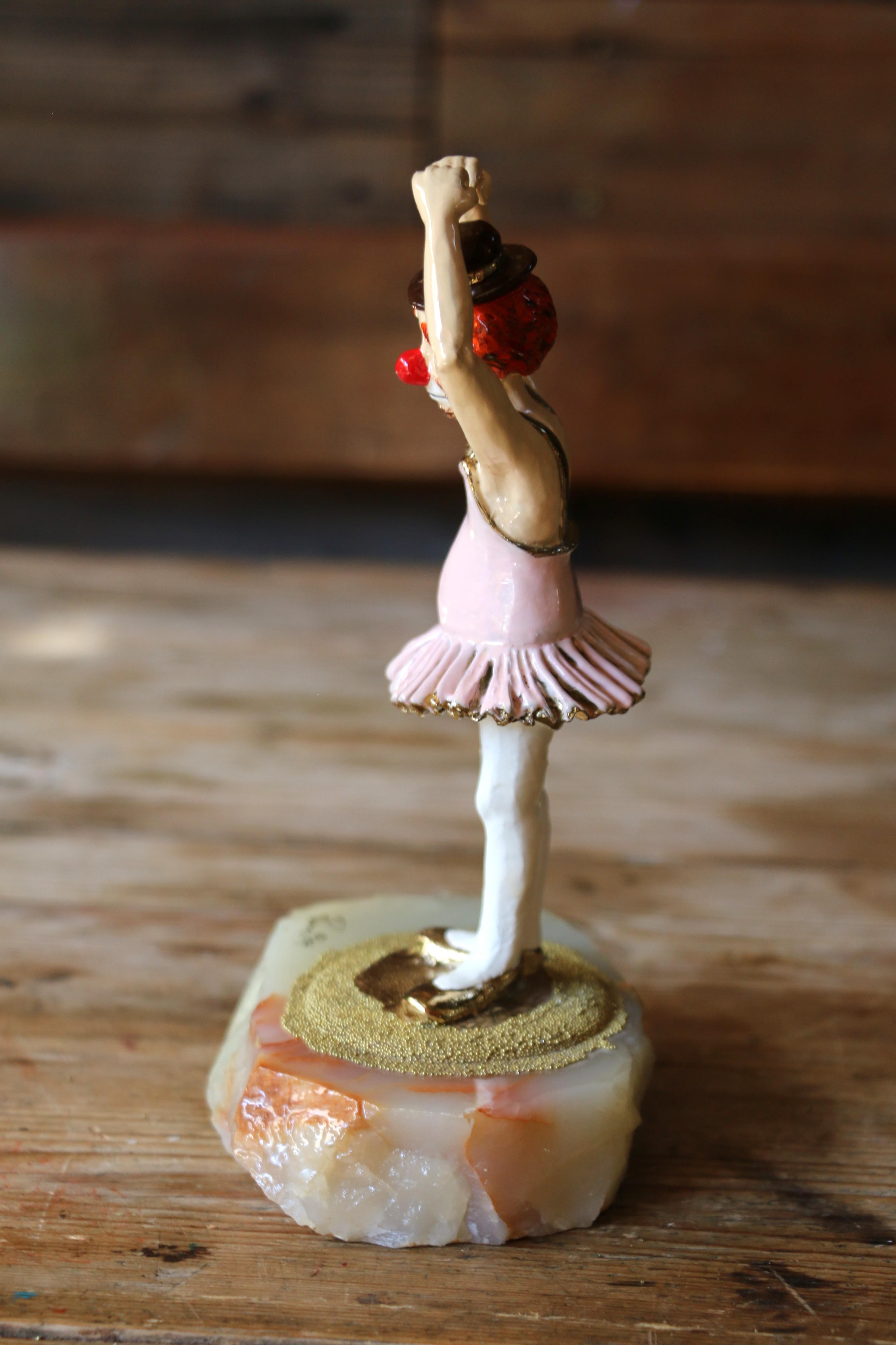 Mid-Century moderno Figurina di clown d'epoca 