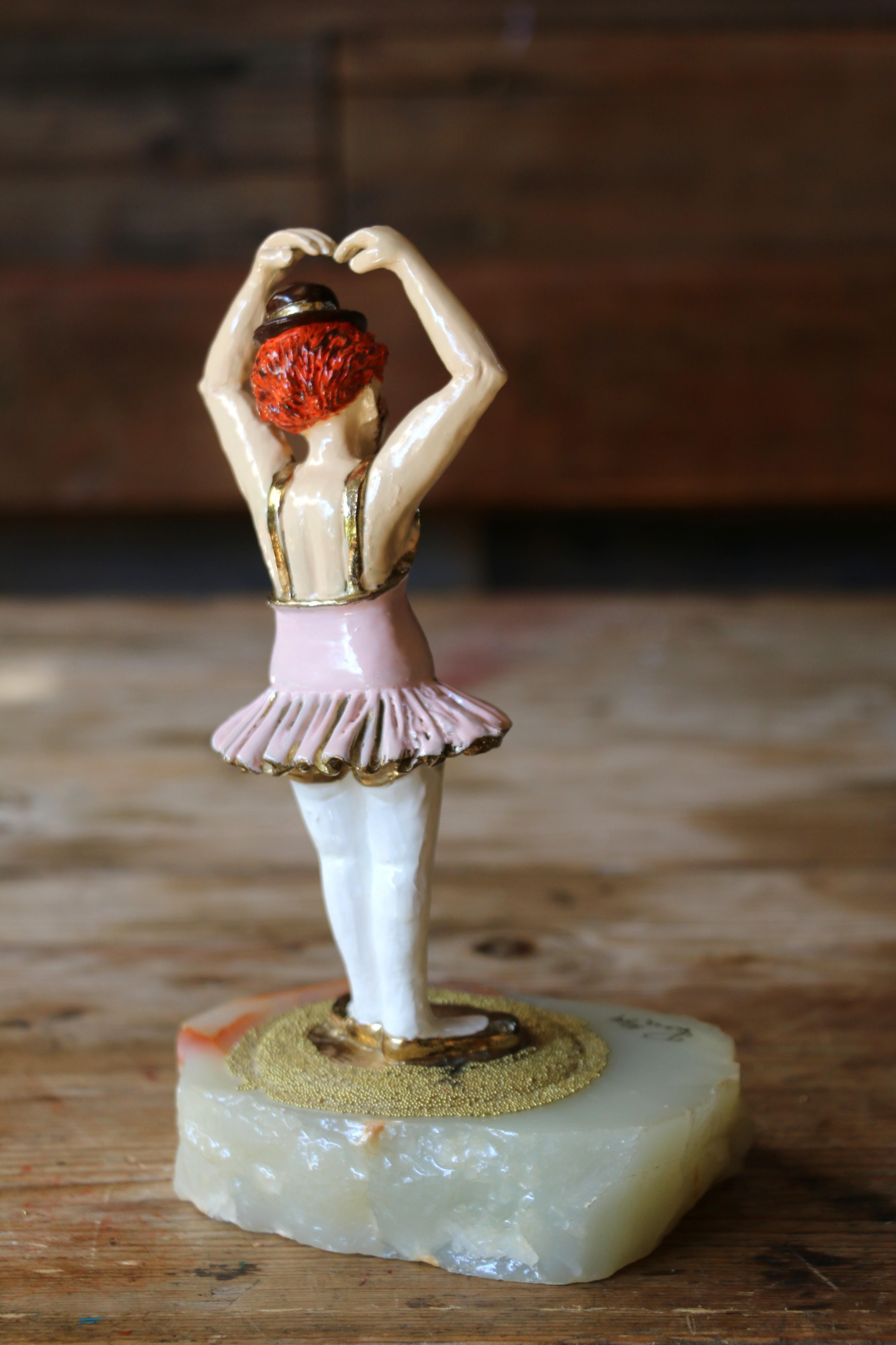 Fine XX secolo Figurina di clown d'epoca 