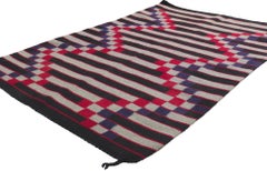 Late 19th Century Antique Southwestern-Style Germantown Optical Kilim Rug