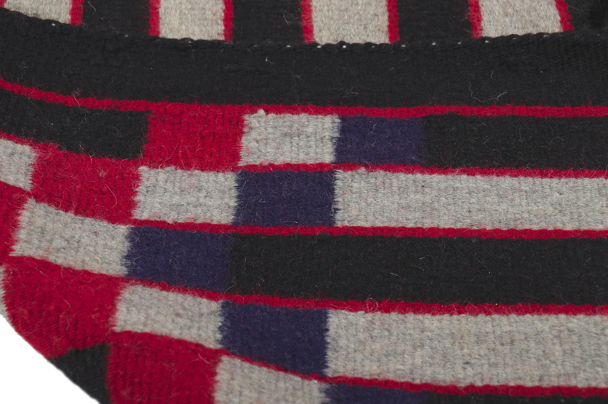 Hand-Woven Vintage Saddle Blanket Navajo Rug For Sale