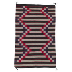 Retro Saddle Blanket Navajo Rug