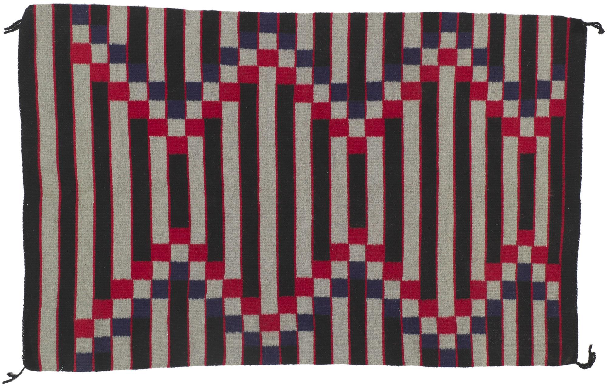 Late 19th Century Antique Southwestern-Style Germantown Optical Kilim Rug For Sale 3