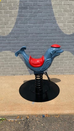 Vintage Saddle Mates Dolphin Spring Rider Playground Toy