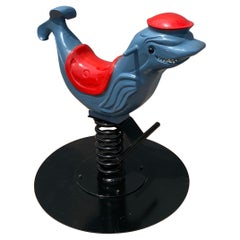 Giocattolo d'epoca per parco giochi Saddle Mates Dolphin Spring Rider