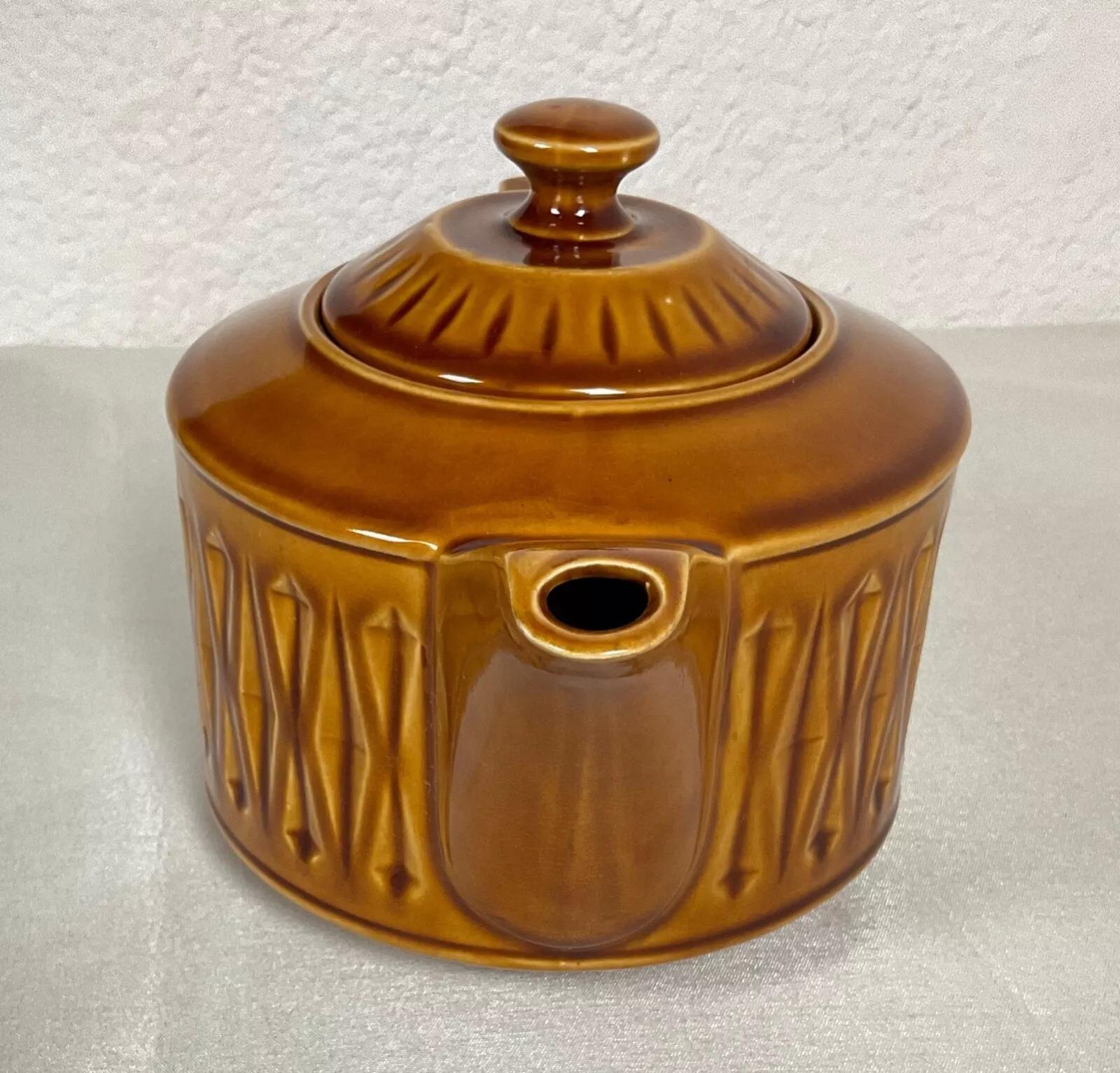 20th Century Vintage Sadler England Teapot – Brown Ceramic - 2Y500 For Sale