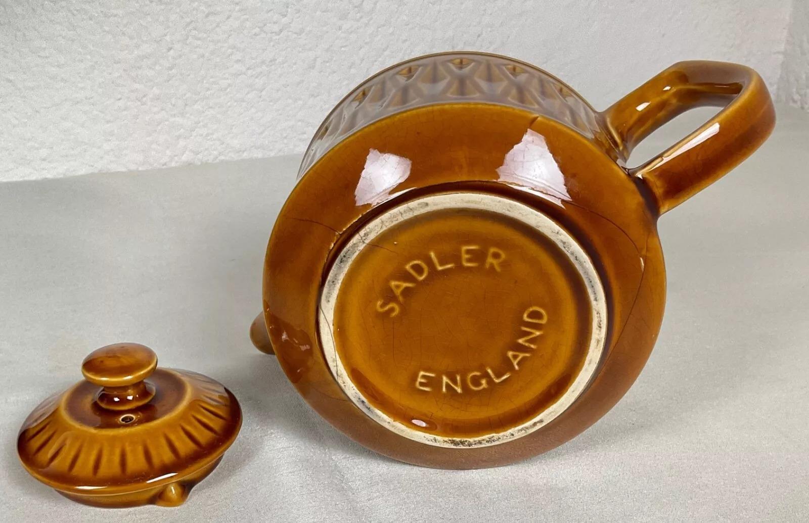 Vintage Sadler England Teapot – Brown Ceramic - 2Y500 For Sale 2