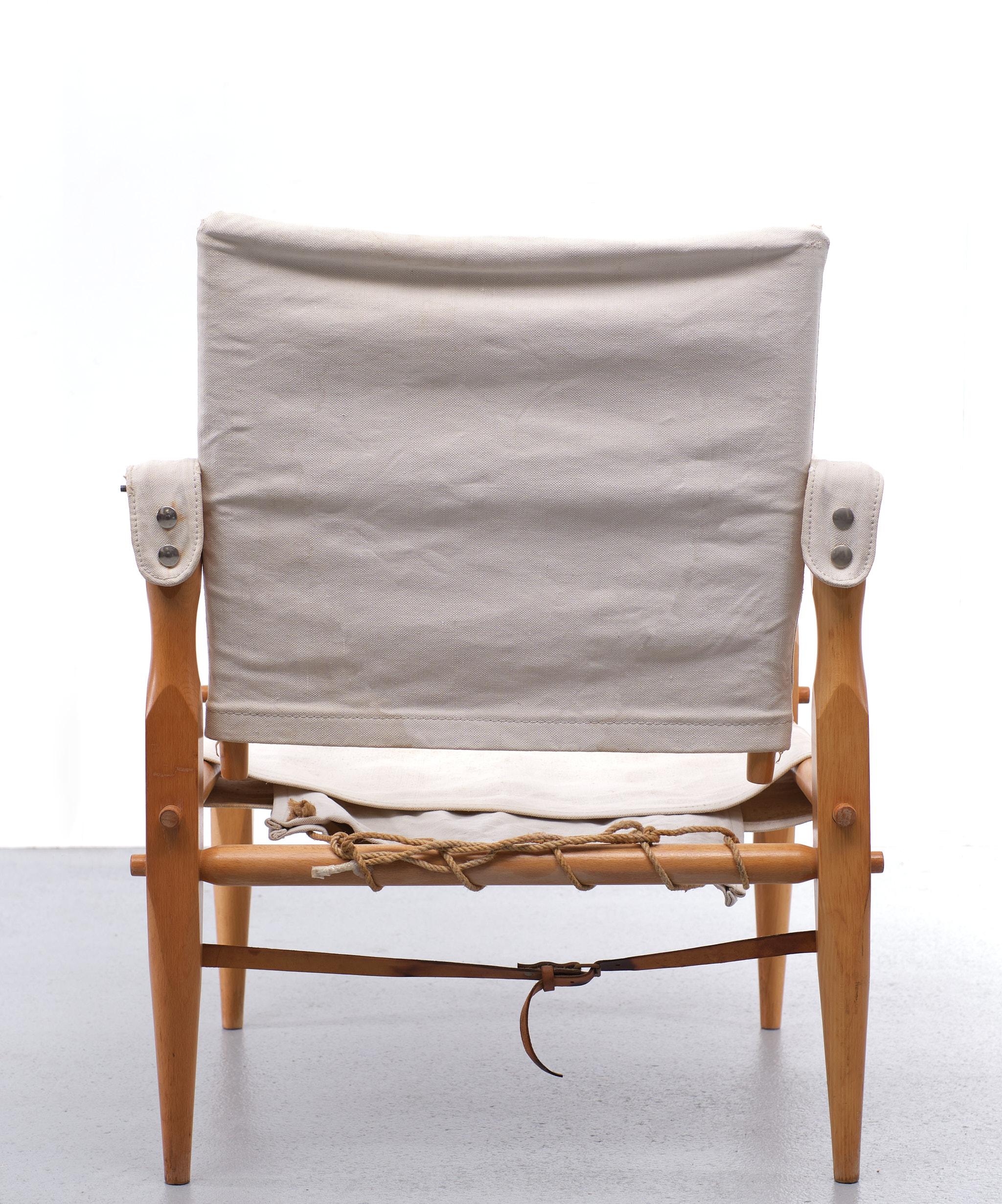 Vintage safari chair 1960s Denmark For Sale 1