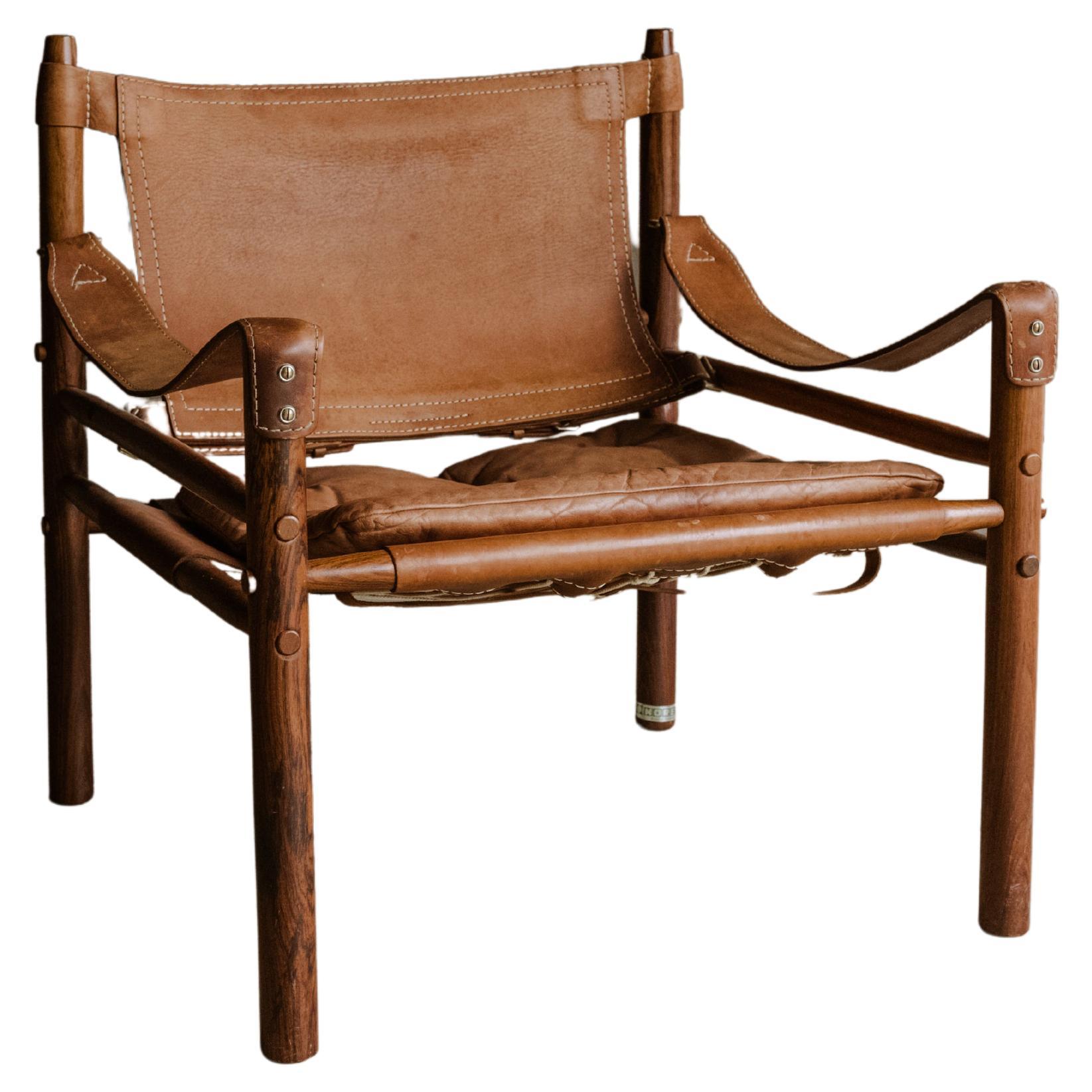 Vintage Safari Chair Designed by Arne Norell, Sweden, Circa 1970