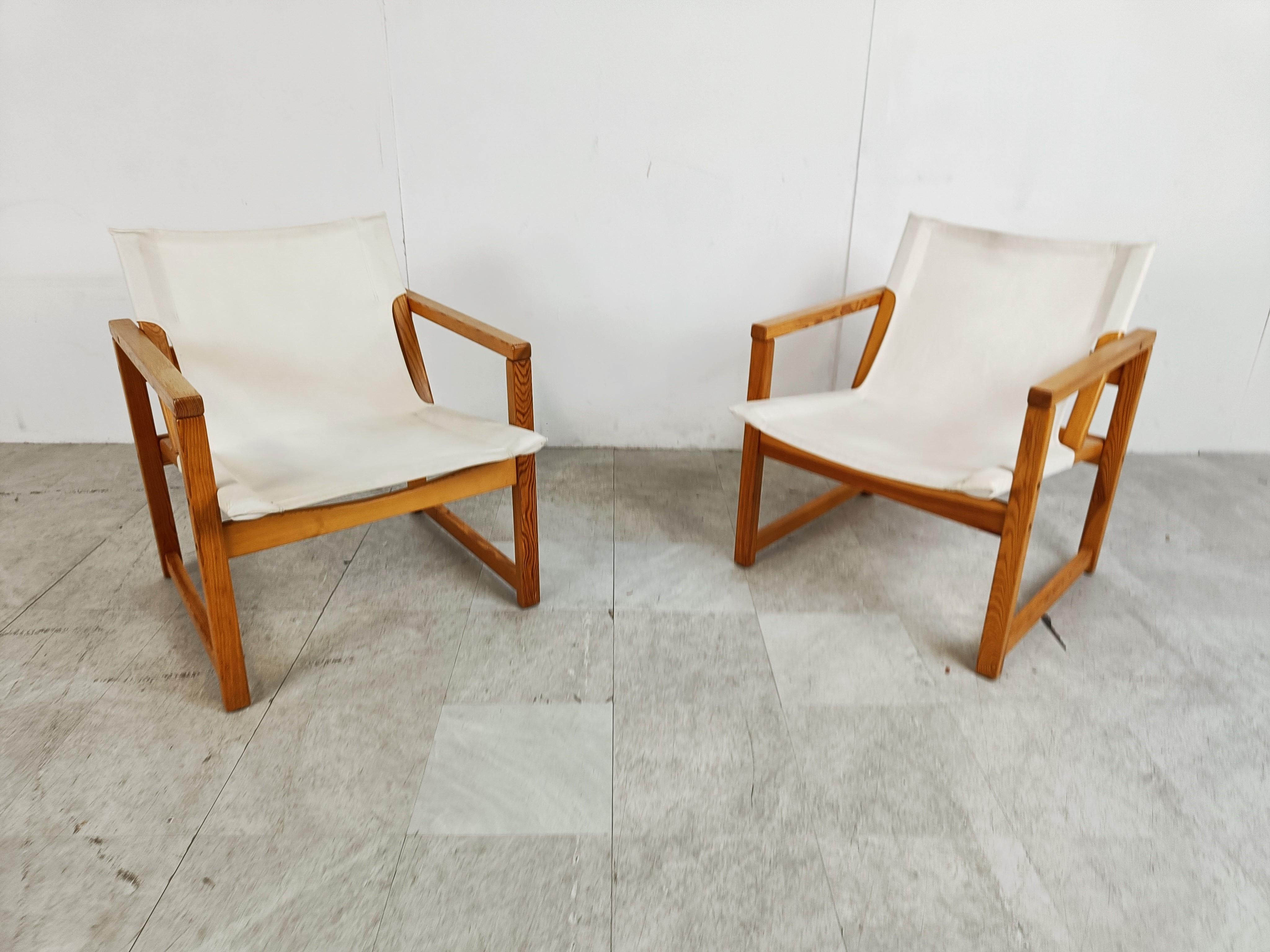 Mid-Century Modern Vintage Safari Chairs by Tord Bjorlund for Ikea, 1980s