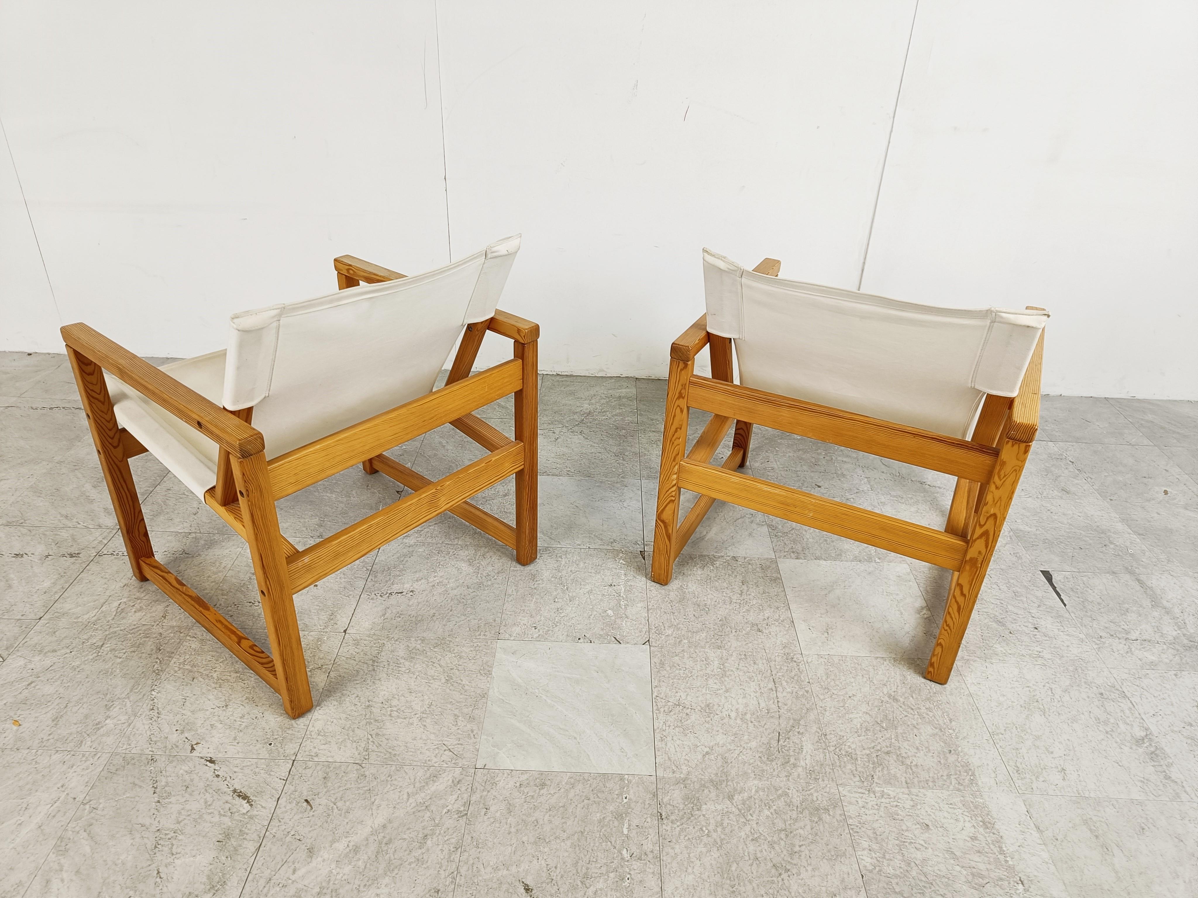 Fabric Vintage Safari Chairs by Tord Bjorlund for Ikea, 1980s