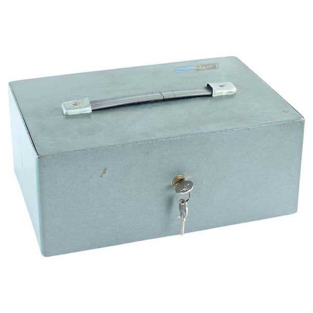 Vintage Safe Deposit Box In Steel, Czechoslovakia 1980s For Sale at ...